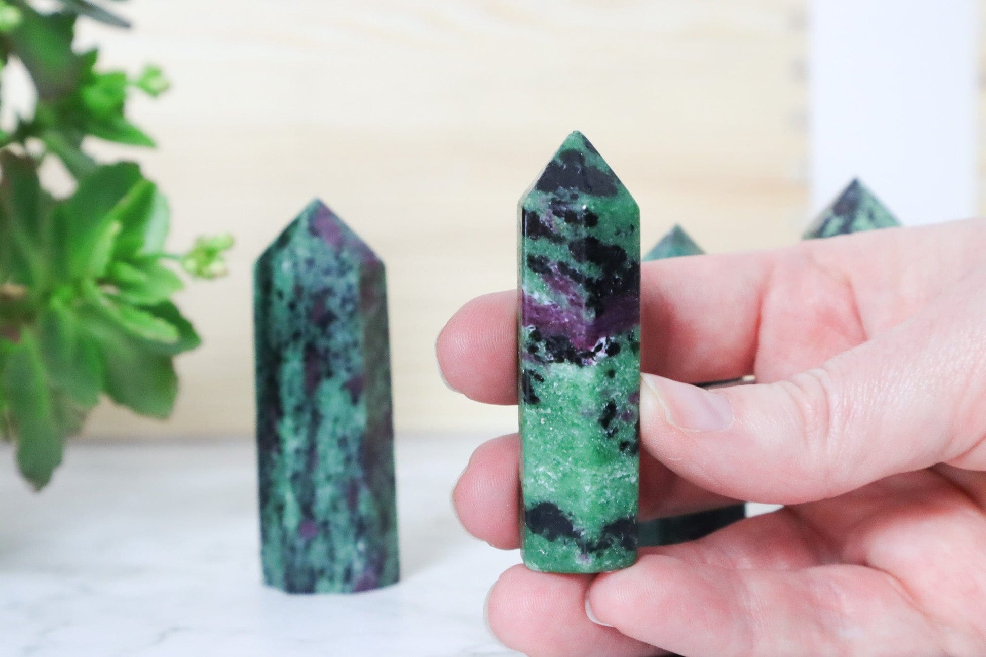 Ruby Zoisite Towers - Encouragement/Confidence Towers AAA Grade (6cm) Tali & Loz