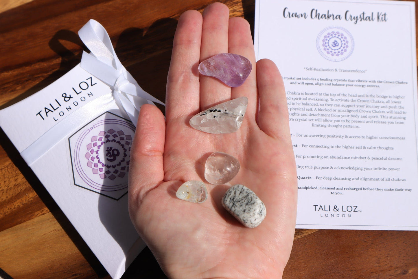 Crown Chakra Crystal Kit Crystal Sets Tali & Loz