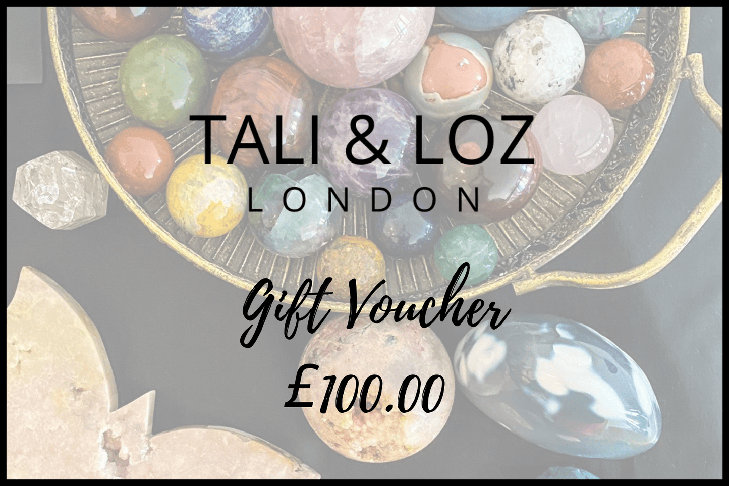 Gift Voucher Gift Cards £100.00 Tali & Loz