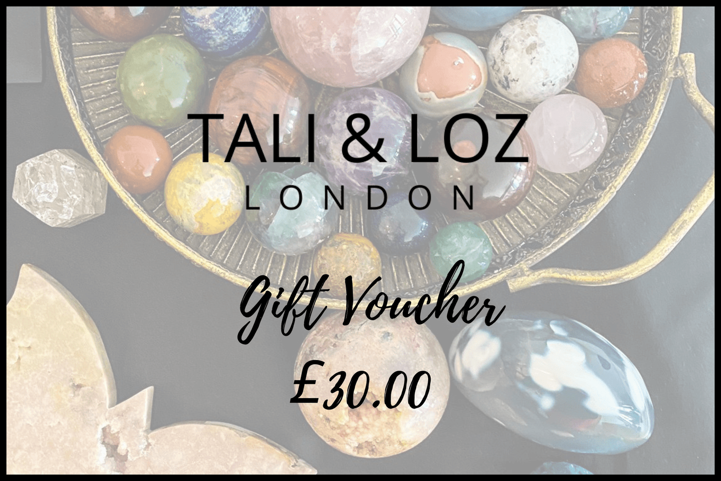 Gift Voucher Gift Cards £30.00 Tali & Loz