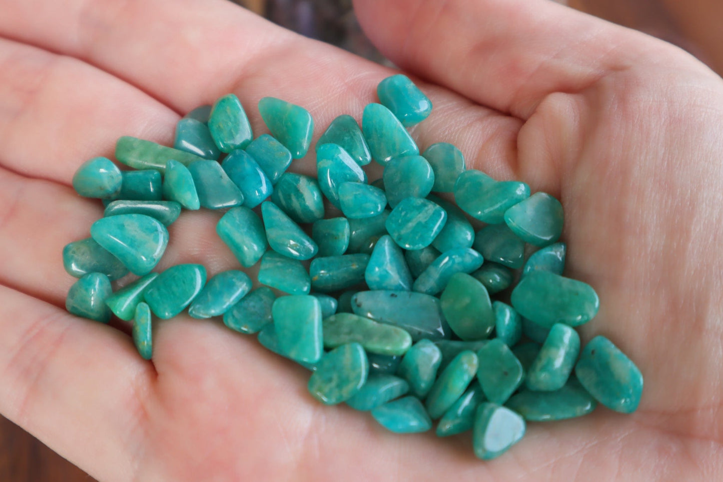 Amazonite Chips - Anxiety/Protection Crystal Chips AAA- Grade (15-17 Grams) Tali & Loz