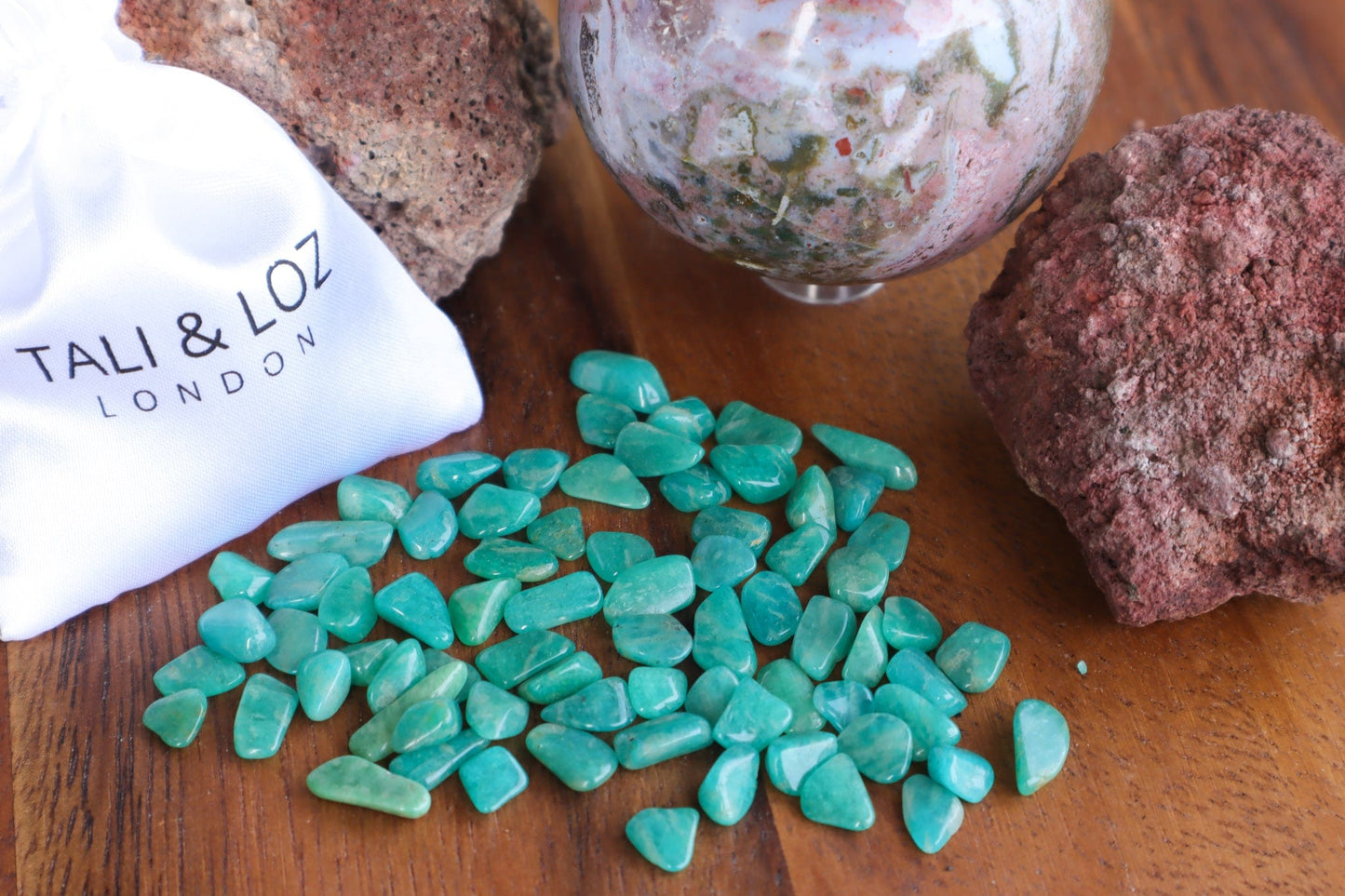 Amazonite Chips - Anxiety/Protection Crystal Chips Tali & Loz