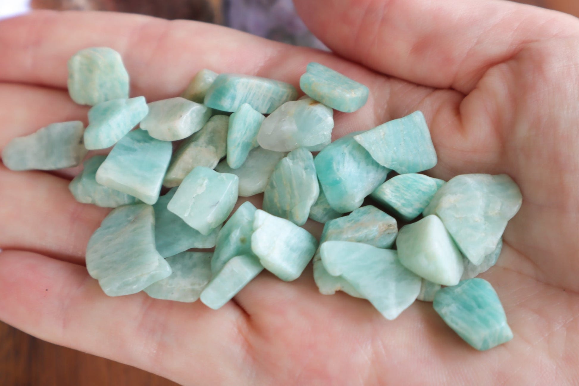 Amazonite Chips - Anxiety/Protection Crystal Chips B-Grade (30-32 Grams) Tali & Loz